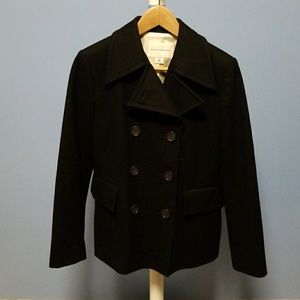 Banana Republic Black Pea Coat
